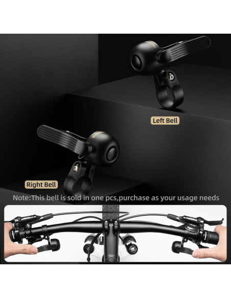 Claxon para Bicicleta ROCKBROS A1 Derecho, Sonido 100 dB