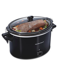 Olla de Cocción Lenta Hamilton Beach 10 Cuartos Negra