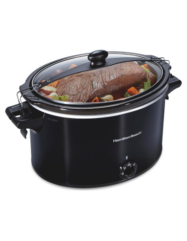 Olla de Cocción Lenta Hamilton Beach 10 Cuartos Negra
