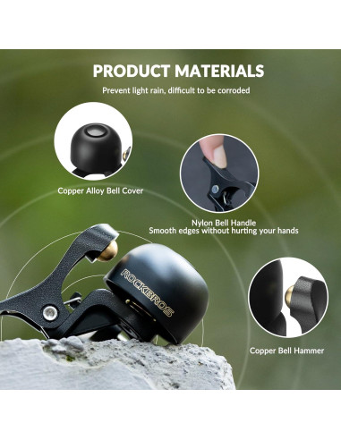 Claxon para Bicicleta ROCKBROS A1 Derecho, Sonido 100 dB