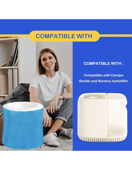 Filtro de Reemplazo para Humidificador Roninby 2.0 - Paquete de 4