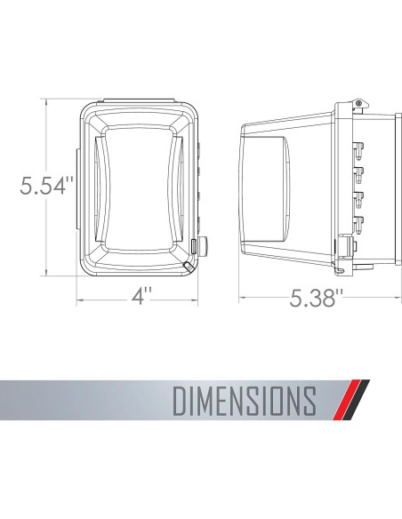 Cubierta de Salida TayMac MM710C 1 Grupo Transparente 12.1 cm