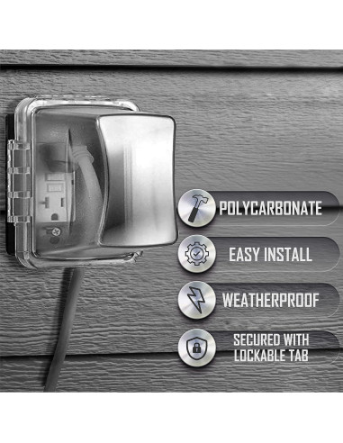 Cubierta de Salida TayMac MM710C 1 Grupo Transparente 12.1 cm