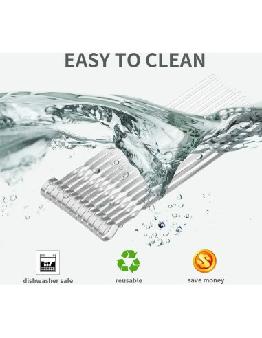 Pinchos de Kabob LANNEY 30.48 cm Acero Inoxidable Reutilizables