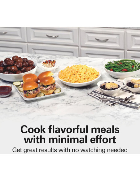 Olla de Cocción Lenta Hamilton Beach 10 Cuartos Negra