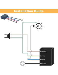 Controlador de Atenuador Táctil SYCOOVEN 2pcs 3 Vías 110-230V 2