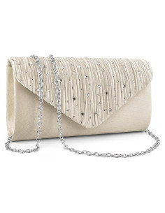 Cartera de Noche TINDTOP para Mujeres Albaricoque 18.3x10.2cm