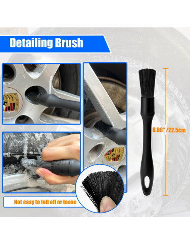 Kit de Cepillos de Limpieza para Ruedas HOLANHING 3 Pk