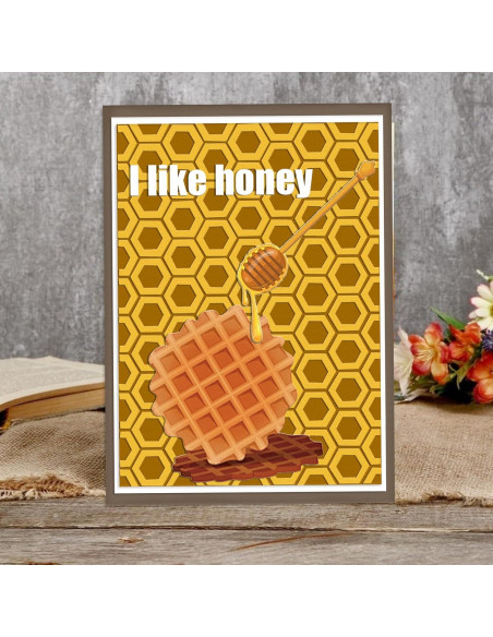 Carpeta de Embossing Texturizada Threetols Panal 14.5x10.5cm