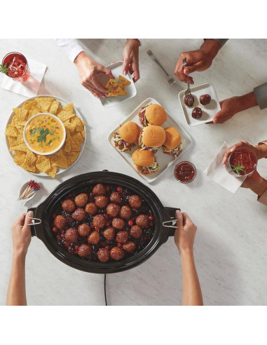 Olla de Cocción Lenta Hamilton Beach 10 Cuartos Negra