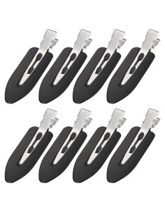 8 Clips para el Cabello Sin Doblado MADHOLLY - Negro