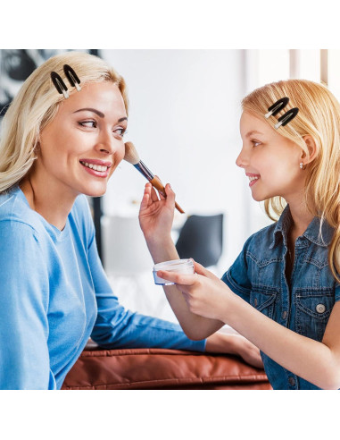 8 Clips para el Cabello Sin Doblado MADHOLLY - Negro