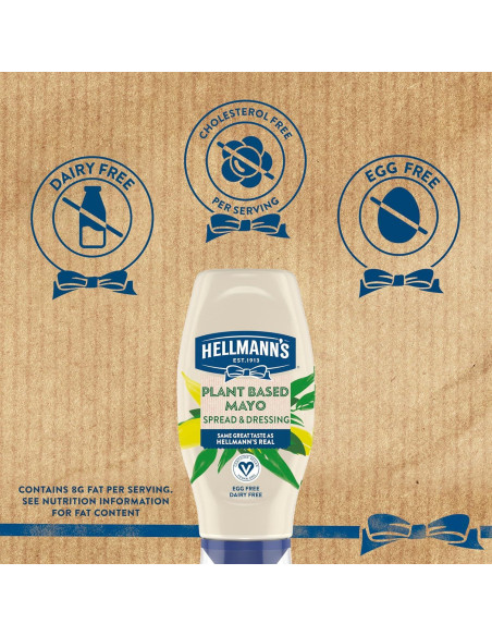 Aderezo Vegano Hellmann's 11.5 oz Libre de Huevos y Gluten