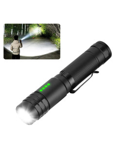 Linterna Recargable USB-C 2000 Lúmenes 5 Modos Compacta