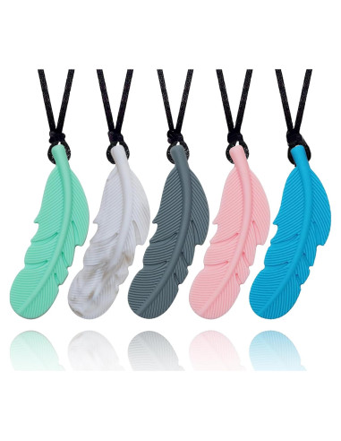 Collar Masticable Sensorial Silicona Atsky - Paquete de 5
