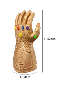 Guante de Latex LED Dorado para Niños - Cosplay Halloween 2