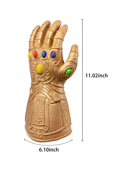 Guante de Latex LED Dorado para Niños - Cosplay Halloween