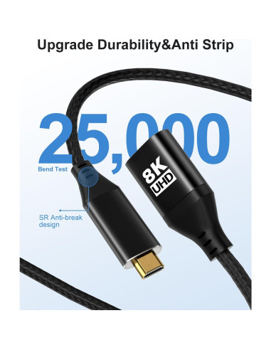 Adaptador Micro HDMI a HDMI KOMGILK 8K 60Hz 48Gbps