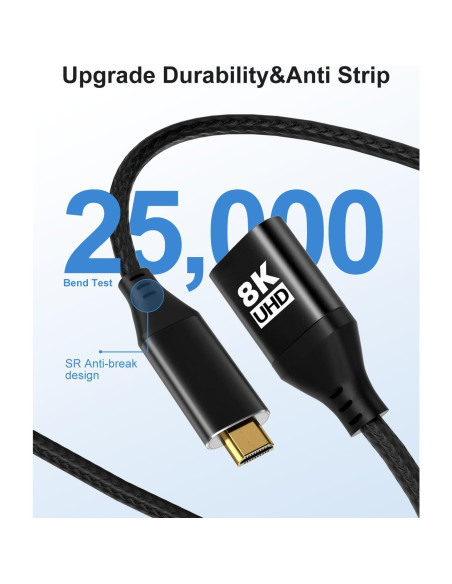 Adaptador Micro HDMI a HDMI KOMGILK 8K 60Hz 48Gbps