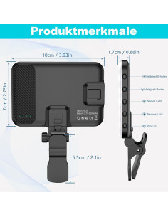 Luz de Selfie Anautin D6 60 LED 2200mAh 7 Modos Brillo 2