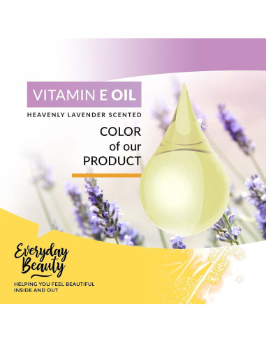 Aceite de Vitamina E Orgánico 30 ml Everyday Beauty Lavanda