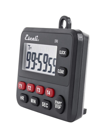 Temporizador Digital de Cocina Escali DR6 4 Eventos con Alarma