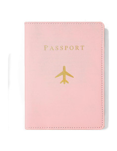 Funda de Pasaporte de Cuero PU Sizobi Rosa Bebé 15 cm