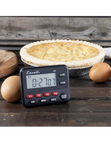 Temporizador Digital de Cocina Escali DR6 4 Eventos con Alarma