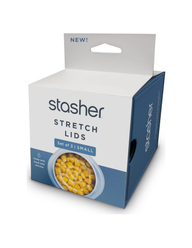 Tapa de Silicona Reutilizable Stasher 3-Pack Pequeño 6.35 cm