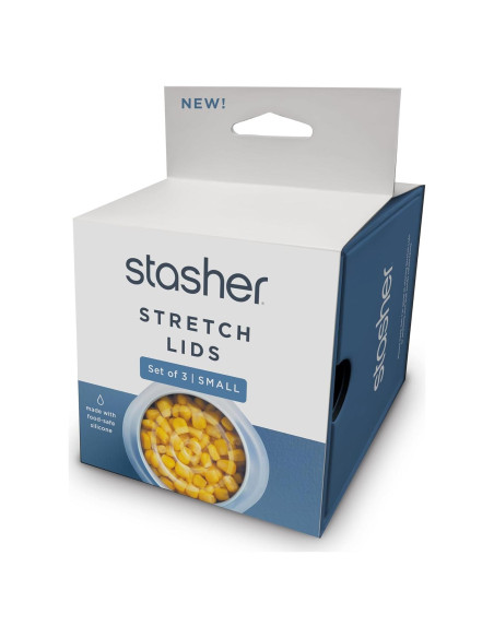 Tapa de Silicona Reutilizable Stasher 3-Pack Pequeño 6.35 cm