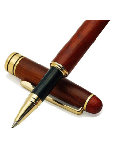 Bolígrafo de Madera IDEAPOOL con 2 Recargas de Tinta Negra