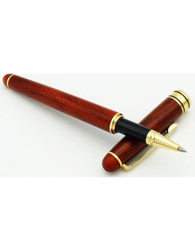 Bolígrafo de Madera IDEAPOOL con 2 Recargas de Tinta Negra