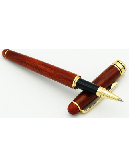 Bolígrafo de Madera IDEAPOOL con 2 Recargas de Tinta Negra