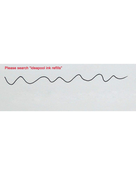 Bolígrafo de Madera IDEAPOOL con 2 Recargas de Tinta Negra