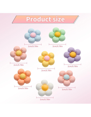 Encantos de Flores para Zapatos - 8 Colores Vibrantes