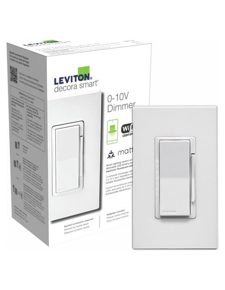 Interruptor Regulador Inteligente Leviton Decora 0-10V Wi-Fi