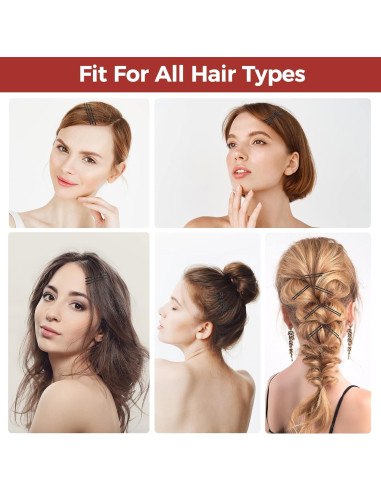 300 Pasadores Negros EWAGOA con Caja de Almacenamiento 5.08 cm