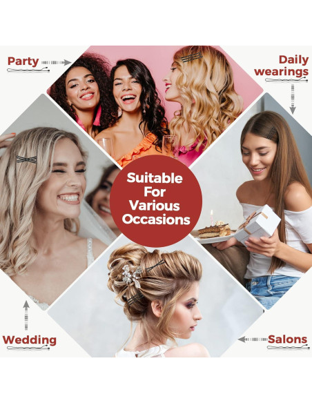 300 Pasadores Negros EWAGOA con Caja de Almacenamiento 5.08 cm