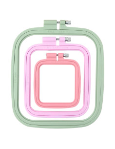 Aros de Bordado Rectangulares MUFEKUM - 3 Piezas ABS