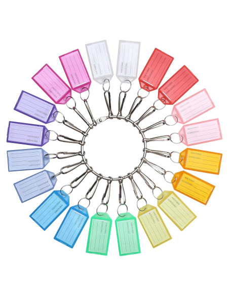 Organizador de Llaves Donmon con 20 Ganchos de Resorte Plata