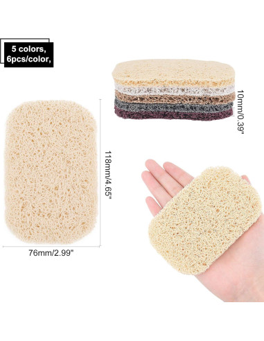 Soporte para Jabón AHANDMAKER 30 Pcs 5 Colores Drenaje