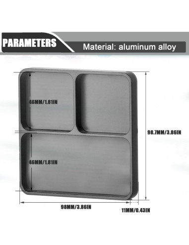 Bandeja Magnética Mediana RcThjia para Herramientas y Tornillos