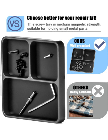 Bandeja Magnética Mediana RcThjia para Herramientas y Tornillos