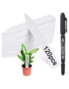 Etiquetas para Plantas 120PCS Darfukei, Marcadores Impermeables