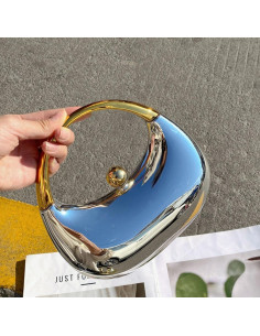 Clutch de Acrílico GSYPS para Mujeres - Bolsa de Noche Plata 2