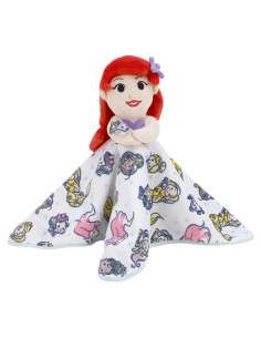 Manta de Seguridad Lovey Disney Ariel y Princesa 35.56 cm