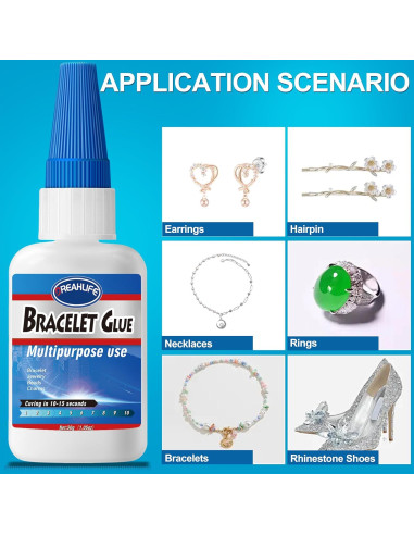 Pegamento para Joyería DREAHLIFE 30g - Adhesivo Claro para Pulseras