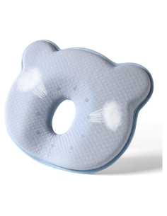 Almohada de Viaje FOBSERD Espuma de Memoria Oso Azul