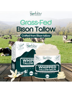 Bálsamo de Sebo de Res Herblov 181g - Hidratante Natural Vainilla 2