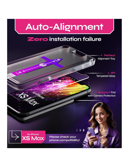 Protector de Pantalla Vidrio Templado Defenslim para iPhone XS Max 2-Pack Protector de Pantalla Vidrio Templado Defenslim para iPhone XS Max 2-Pack